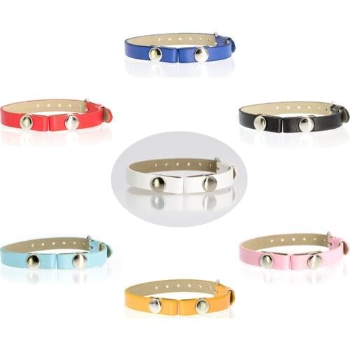 BOSHI PU Leather Bracelet For Women Jewelry Making 8mm Wristband Fit For Perfume Aroma Diffuser Bracelet Floating Locket Gift