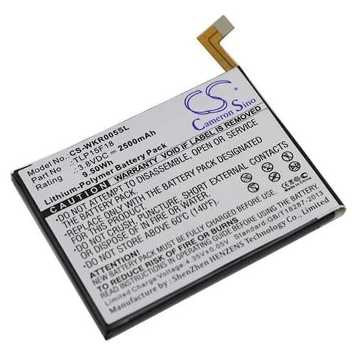 Cameron Sino 2500mah battery for WIKO Rainbow Up Rainbow Up 4G Dual SIM LTE TLP15F18 TLP15G07 batteries