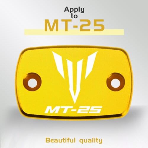 CNC Aluminum Motorcycle Brake Fluid Fuel Reservoir Tank Cover Cap FOR YAMAHA MT-25 2015-2018