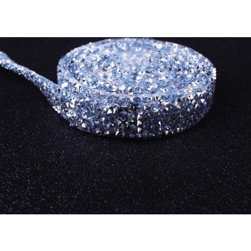DIY Self-Adhesive Rhinestone Applique Rhinestones For Clothes Rhinestone Tape Applicator Strass Hotfix Crystal Jewelry Ribbon
