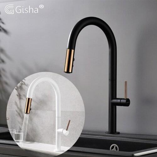 G GISHA WORLD STANDARD Pull-out Kitchen Faucets