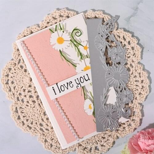InLoveArts Flower Border Metal Cutting Dies Craft Scrapbook Card Decorative Die Template For Diy Album Paper Card Dies Stencil