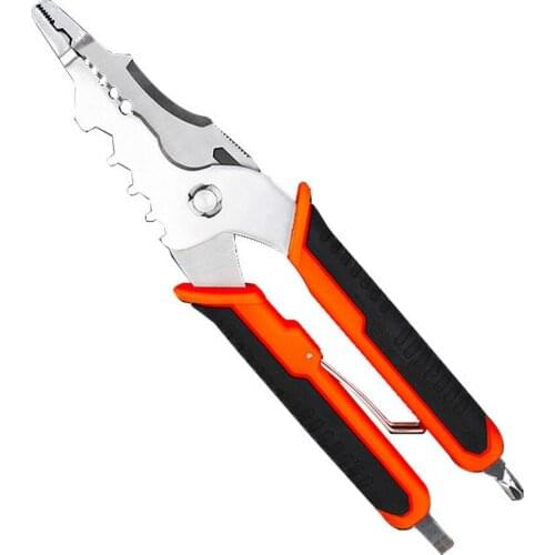 Wire Stripper Hand Tools Multifunctional Electrician Long Nose Pliers Non-slip Wear-resistant Wire Strippers Crimping Tool