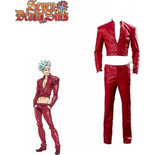 Anime The Seven Deadly Sins Ban PU Uniforms Party Halloween For Adult Cosplay Costume