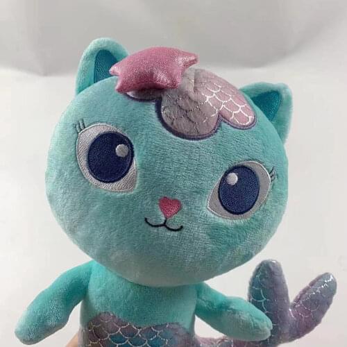 25cm Gabbys Dollhouse Plush Doll New Kawaii Cartoon Anime Plush Toy Cute Cat Mermaid Doll Baby Sleep Soothing Toy Gift for Boys