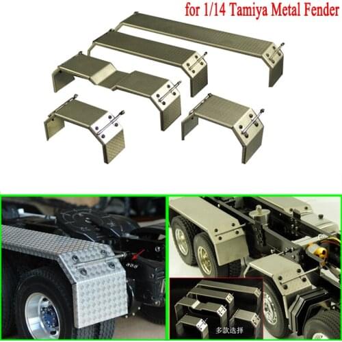 Metal Fender Stainless Steel Mudguard Wheel Cover for 1/14 Tamiya RC Truck Car SCANIA VOLVO ACTROS 3363 AROCS MAN TGX Diy Parts