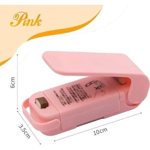 2pcs Portable Mini Sealer Home Heat Bag Plastic Food Snacks Sealing Machine Food Packaging Kitchen Storage Bag Clips Wholesale