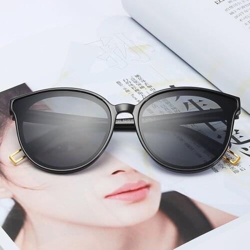 Luxury Vintage Round Sunglasses Women Brand Designer 2018 Cat Eye Sunglasses Sun Glasses For Women Female Ladies Sunglass Mirror