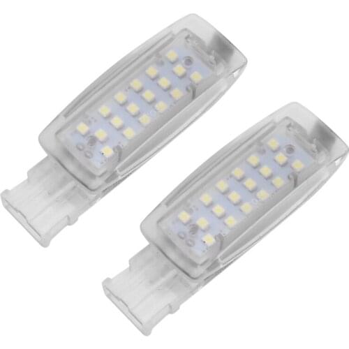 LED Interior Sun Visor Vanity Mirror Light Reading Lamps for Golf4 5 6 7 Plus Passat B5 B6 B7 CC Jetta Beetle