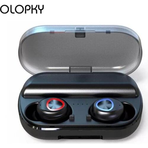 TWS Bluetooth 5.0 Earphone 8D Stereo Wireless Headphones Sport Waterproof Handsfree Headset Mini Earbuds With Mic+ Power Bank
