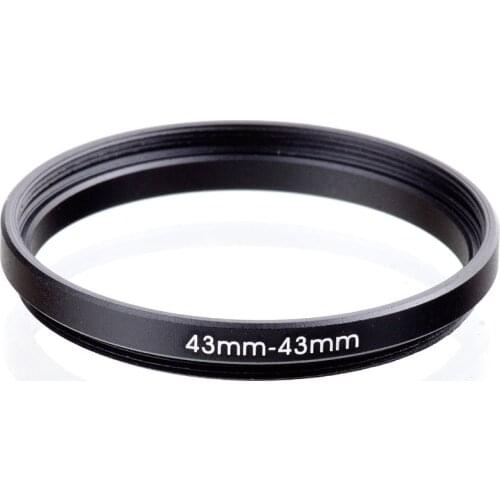 RISE(UK) 43mm-43mm 43-43 mm 43 to 43 Extend ring Ring Filter Adapter black