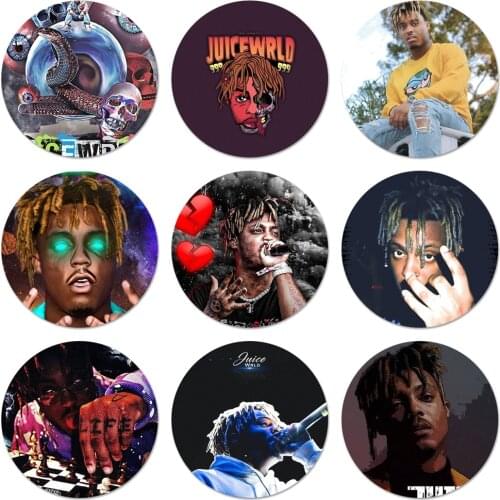 58mm Rap POP Juice WRLD 999 Icons Pins Badge Decoration Brooches Metal Badges For Backpack Decoration