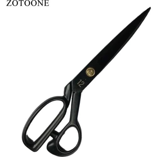 ZOTOONE 12" Black Vintage Makas Steel Tailor Scissors Antique Craft Embroidery Trimming Scissors Sewing Accessories Tools C