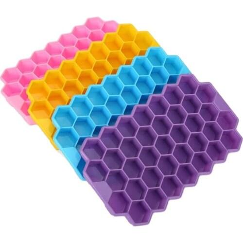 1pcs Silicone Honeycomb Modeling Cake Chocolate Mold Ice Tray Cube Bee Honey Ice Maker Mold Kitchen DIY Baking Tools H645