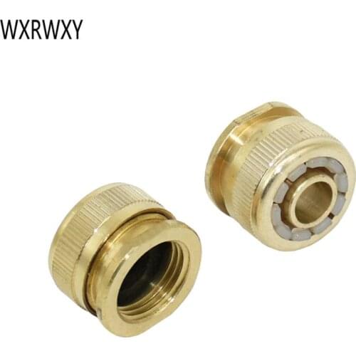 Female 1/2 to 1/2 garden hose connector Brass 16mm irrigation hose fittings copper tap adapter female Water gun adapter 1PCS