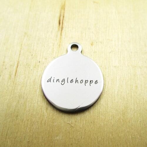 10pcs/lot-dinglehopper stainless steel charms - Laser Engraved - Customized - DIY Charms Pendants