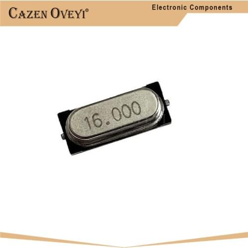 20pcs/lot smd hc-49s 16.000mhz 16MHz HC49S 16M 20ppm 20pF SMD-2 quartz resonator crystal In Stock