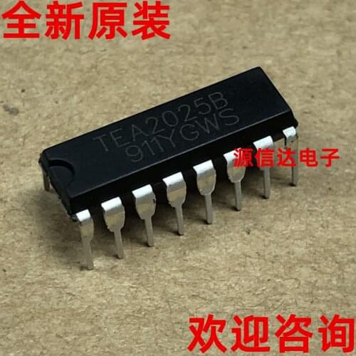 Brand new original TEA2025 TEA2025B in-line dip 16 audio amplifier chip imported from stock