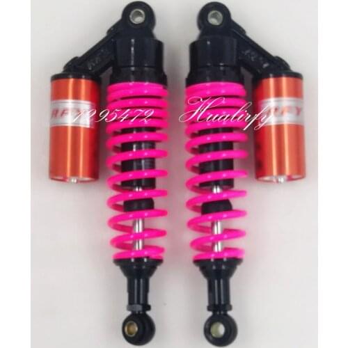 300mm 310mm 320mm Nitrogen Shock Absorbers 7mm spring for Honda/Yamaha/Suzuki/Kawasaki/Dirt bikes/ ATV/Motorcycles black&Pink