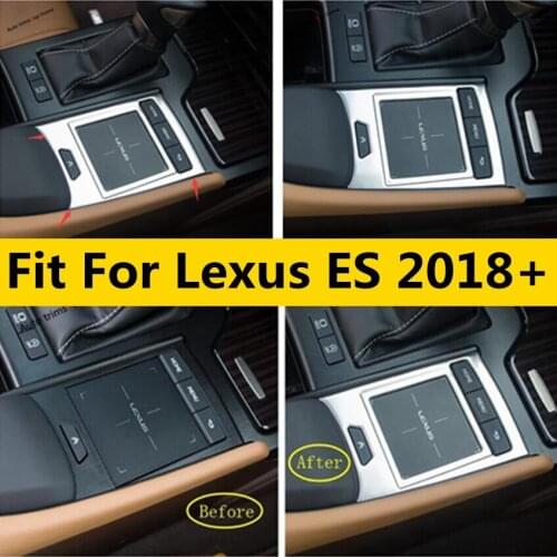 Car Accessories Middle Control Mouse Panel Cover Trim Stainless Steel Interior Refit Kit For Lexus ES 2018 2019 2020 2021