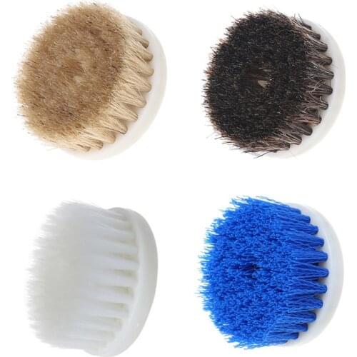 60mm White Soft Drill Powered Brush Head For Cleaning Car Carpet Bath Fabric New A0KF