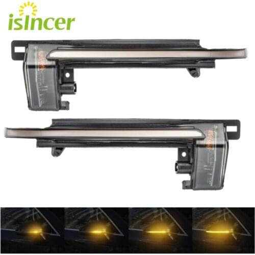 Side rearview Mirror Dynamic blinker For Audi A6 C6 4F A4 A5 B8 Q3 SQ3 A3 8P S4 S5 S6 scroll LED Turn Signal indicator Light