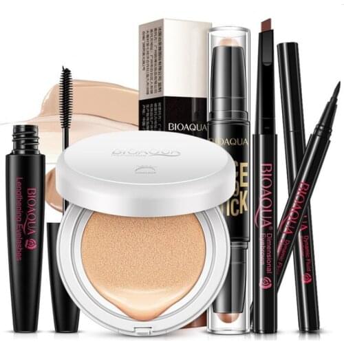 Brand Combination makeup set,Fashion cosmetics kit,Anti-wrinkle Concealer,Water Proof Mascara,Eye pencil,East to wear Lipstick