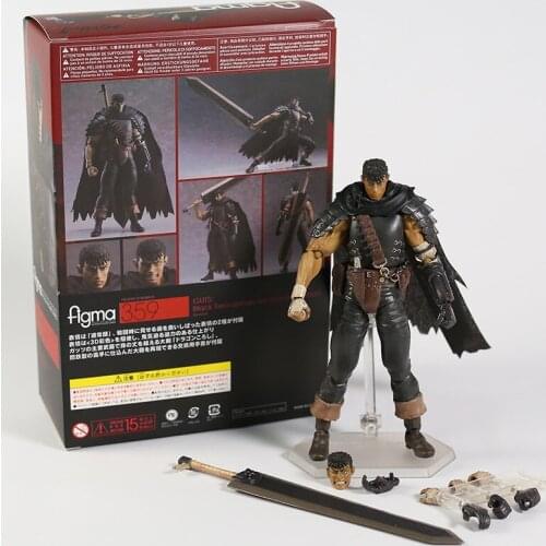 Figma 359 GUTS Black Swordsman ver. Repaint Edition 6" Action Figure Collection