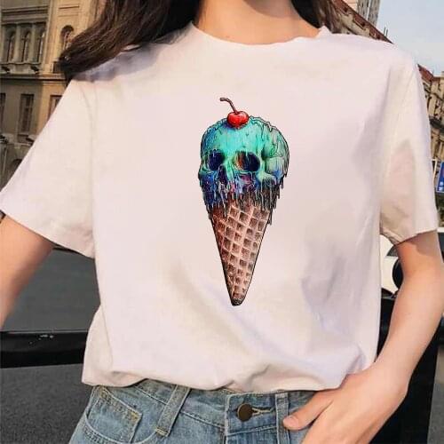 Summer Juice Printed T Shirts Female Cartoon Coconut Printed Tshirt Aesthetic Modern Y2k Fashion Youth Creative Clothing Female