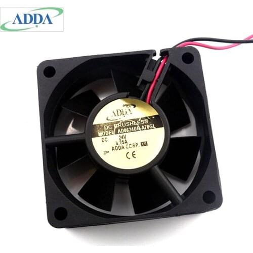 Original FOR ADDA AD0624UB-A70GL DC24V 0.25A 6CM 6025 inverter fan