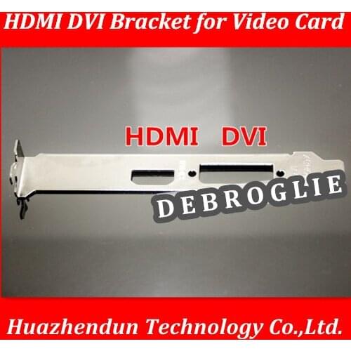 DEBROGLIE HDMI DVI interface PCI bit Bracket for Computer Case Graphics Video Card baffle Nickel plated metal 12CM