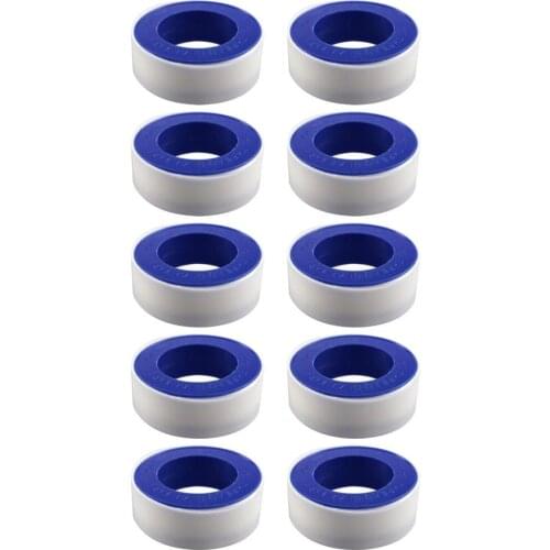 10pcs Tape For Plumbers Thread Tape Leak-proof Waterproof With Good Density Aging Resistance For Most Types Of Soft Water Pipes