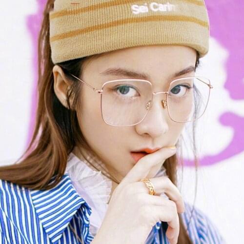 Fashion Big Square Glasses Frames Mens Transparent Eye Glasses Frames for Women Classic Optical Frame Clear Lens Eye ZB-100