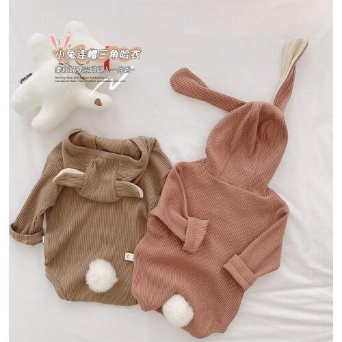 New Infant Baby Girl Rabbit Romper Jumpsuit Cute Clothes Outfit Autumn Baby Clothes Climbing Suit