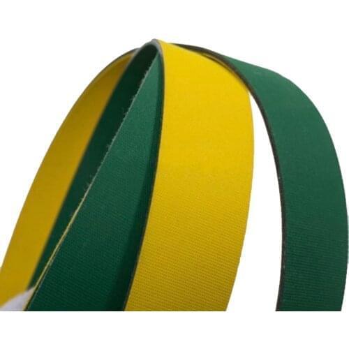Perimeter:1100x20x2mm Looped Belt Yellow Green Nylon Transmission Belt