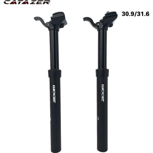 Catazer Seatpost Adjustable Height Mountain Bike Hydraulic 30.9mm 31.6mm Hand Control Drop Seat Post Bike MTB 100mm Travel
