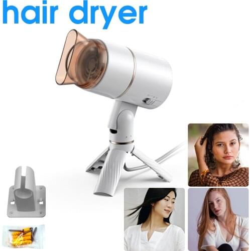 Professional Hair Dryer Portable Folding Negative Ion Desktop Hair Dryer 1000W Quick Dry Water Ion Hair Care