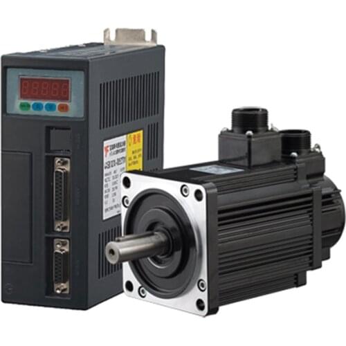 80ST-M04025 220V 1000W AC Servo motor 4N.M 2500RPM 1KW servomotor Single-Phase ac drive permanent magnet Matched Driver AASD-20A