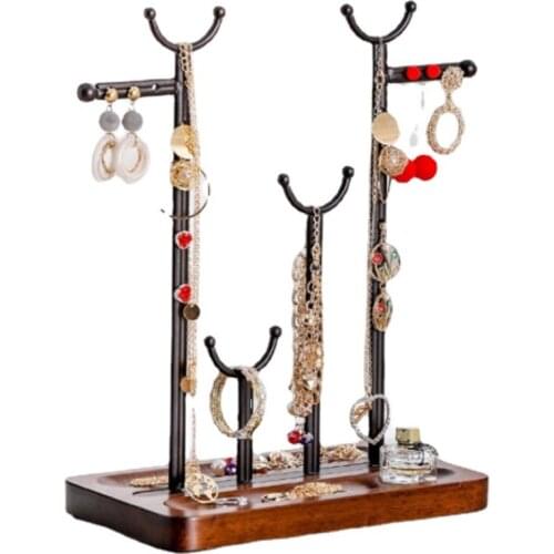 Happy Beautiful Woman Ins Art Simple Jewelry Watch Earrings Necklace Storage Rack Valentines Day Holiday Gift Practical Shelf