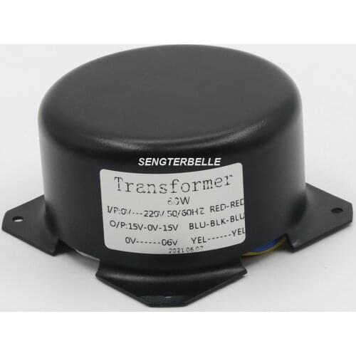 60W Toroid Transformer 15V-0-15V 0-6V With Shield Cover For Audio Preamplifier / DAC