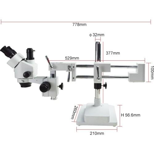HD 16.0 MP 3.5x~90x Continuous Zoom Stereo Trinocular Binocular Microscope