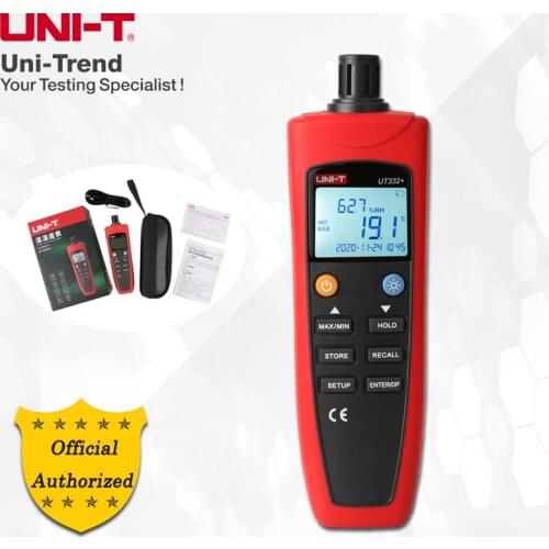 UNI-T UT331+/332+Digital Temperature Humidity Meter Food Storage/Laboratory/Vegetable Greenhouse Temperature and Humidity Meter