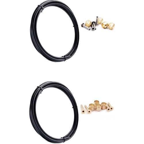 Bike Brake Hose MTB Hydraulic Disc Brake Tube 2.5M Connector Insert Olive Set