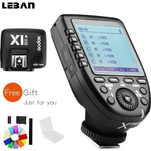 Godox XPro-N Flash Trigger Transmitter with Professional Function Support I-TTL + X1R-N Receiver for Nikon Camera