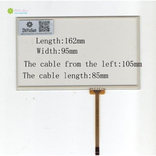 ZhiYuSun KDT-4983 7inch 4 lins Touch Screen glass 162mm*95mm touchsensor 162*95 touchglass digitizer GLASS Good quality assur