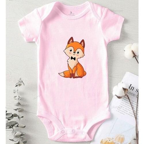 Winter Baby Boy Clothes Romper for Babies Newborn Girl Outfit Toddler Autumn Jumpsuit Fox Cartoon Print Kids Clothing