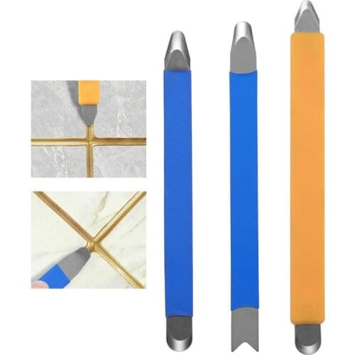 1PC 2mm Yellow/Blue Wear Resistance Tungsten Steel Squeeze Bar Beautiful Sewing Agent Construction Tool Tile Gap Cleaning Tools