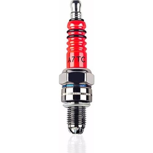 1pc Spark Plug CR7HSA ATRTC High Performance 3-Electrode For GY6 50cc-150cc Scooter Motorcycle 10mm Spark Plug Accessories