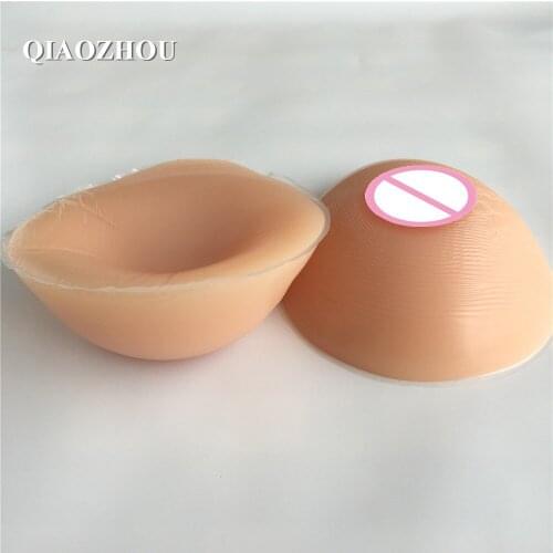 600g/pair B cup artificial silicone breast form transgender teardrop realistic fake breasts nude skin CD
