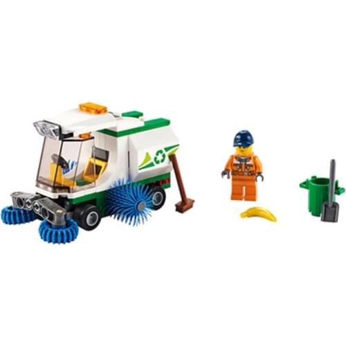 95pcs 11522 City Series Street Cleaning Vehicle 60249 Childrens Building Block Toy Gift